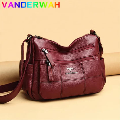 Luxury Handbags Women Bags Designer High Quality Many Pockets Soft Leather Casual Shoulder Crossbody Bags for Women 2024 Sac