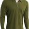 Mens Short&Long Sleeve Polo Shirt Casual Slim Fit Polo Tee Basic Designed Cotton Shirt for Man