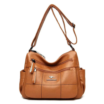 Luxury Handbags Women Bags Designer High Quality Many Pockets Soft Leather Casual Shoulder Crossbody Bags for Women 2024 Sac