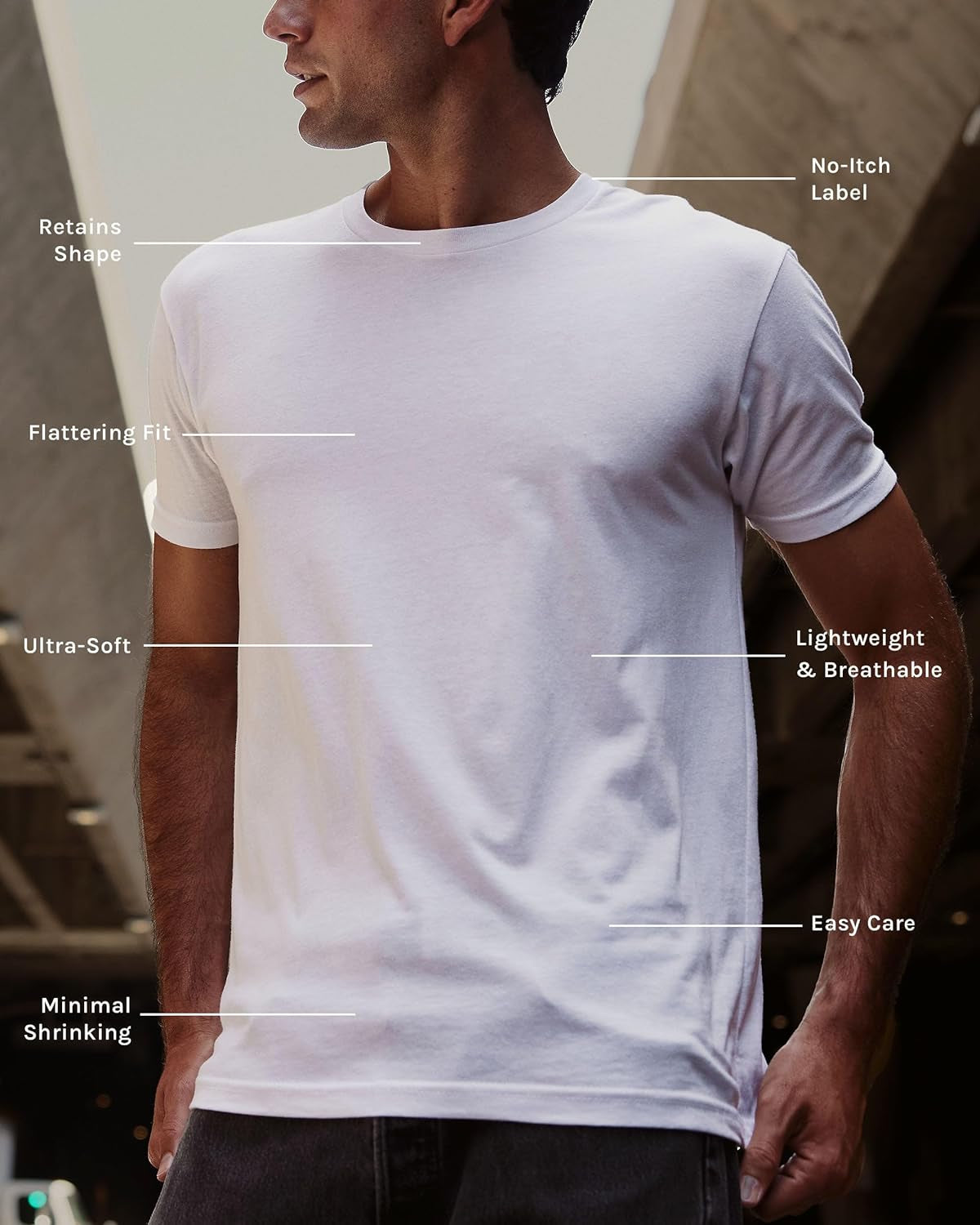 Mens T Shirt Packs - Short Sleeve Crew Neck Soft Fitted Tees S - 4XL Fresh Classic Tshirts